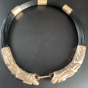 NEPALESE TIBETAN STERLING SILVER BRACELET